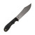 TOPS Knives Badger Creek, Black Canvas Micarta w/ Brown Canvas Liners, N690