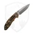 Hinderer Knives XM-18 3.25 Spanto, Bronze Stonewash Titanium, Orange G10, Stonewash Magnacut