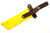 Woods Monkey Half/Chete - Donkey Kong Edition - Dixie Kong - 1095 Steel - Saber Grind - Pink Cerakote Finish - Yellow Micarta Handle