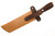 Woods Monkey Half/Chete - Donkey Kong Edition - Chunky Kong - 1095 Steel - Saber Grind - Orange Cerakote Finish - Blue Micarta Handle