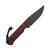 JP Bladesmithing - Warden - 3.6" AEB-L Fixed Blade W/ Dark Red GripX & Black Leather Sheath
