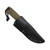 JP Bladesmithing - Warden - 3.6" AEB-L Fixed Blade W/ Brown GripX & Black Leather Sheath