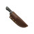 Lishen Knives - Lovecraft Caper - Matte Black Jute Micarta Handle - Satin AEB-L - Aluminum Pins