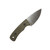 Knives By Nuge Wicket XL - OD Green Micarta - Stonewash AEB-L
