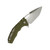 Heretic Knives Martyr Tanto - OD Green Polymer Chassis -  Stonewash Magnacut