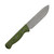 Hellbender Blade Co Mudpup 5 Gen 2 Lime/Black G10, Stonewash Magnacut - Leather Sheath