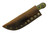 Bone River Co. - All Terrain - TKC Exclusive Scandi Grind - 3.25" 80CRV2 Steel W/ Textured Green Hornet Dymalux Handle & Leather Sheath