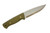 Battle Horse Knives - Battlelore - 4.5" 01 Steel Fixed Blade w/ Green Canvas Micarta W/ Black Liners Handle