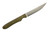 Battle Horse Knives - Stony Brook - 3.625" 01 Steel Fixed Blade w/ Green Canvas Micarta W/ Red Liners Handle