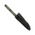Half Face Blades - OSS Spike - Grey G10, Armor Black Cerakote, Allen Bolts, Textured Grip