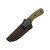 TOPS Knives - Field Edition Mountain Lion - MTLN-02 - Brown Traction Coated Blade W/ Green Canvas Micarta W/ Black Liners Handles