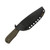 Very Good Knife Company - Rogue - 4" AEB-L Fixed Blade W/ Double Green Canvas Micarta Handle