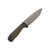 Very Good Knife Company - Rogue - 4" AEB-L Fixed Blade W/ Double Green Canvas Micarta Handle