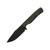 Snakebit Knives - Doohickey - Black Cerakote S35VN Fixed Blade W/ Black Burlap Micarta
