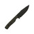 Snakebit Knives - Doohickey - Black Cerakote S35VN Fixed Blade W/ Black Burlap Micarta