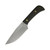 Battle Horse Knives -Icelandic - 01 Steel Saber Ground Fixed Blade - Black Micarta Handle