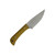 Battle Horse Knives -Welsh - 01 Steel Saber Ground Fixed Blade - Natural Micarta Handle