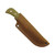 Battle Horse Knives -Welsh - 01 Steel Saber Ground Fixed Blade - Green Micarta w/ White Liners