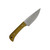 Battle Horse Knives -Welsh - 01 Steel Saber Ground Fixed Blade - Natural Micarta w/ Black Liners