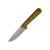 Battle Horse Knives -Woodsman Pro - 01 Steel Saber Ground Fixed Blade - Natural Micarta w/ White Liners
