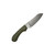 Bradford Knives: Guardian3 Gen 2 Sheepsfoot 3D Green Richlite, Stonewash M390, Leather Sheath - 3SF-139-M390-2