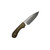 Bradford Knives: Guardian3 Gen 2 FE Drop Point 3D Natural Burlap Micarta, Stonewash Magnacut, Leather Sheath - 3FE-134-MC-2