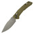 Zero Tolerance 0203 Factory Special Series Duralock Green Canvas Micarta , Working Finish M390 - 0203GRM390