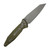 Microtech Socom Elite Warcom Signature Series, OD Green Aluminum, Apocalyptic M390MK - 259-10APODS