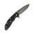 Hinderer Knives XM-18 3.5" Slicer, Battle Black Titanium, Orange G10, Working Finish Magnacut