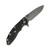 Hinderer Knives XM-18 3.5" Slicer, Battle Black Titanium, OD Green G10, Working Finish Magnacut