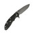 Hinderer Knives XM-18 3.5" Slicer, Battle Black Titanium, Black G10, Working Finish Magnacut