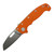 Demko AD20i Slim Shark Foot, Textured Orange G10, Stonewash Nitro X7