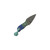 Aux Mfg Custom Pocket Lint, Teal and Blue GripX, Acid Wash AEB-L