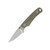 Knafs Little Lulu Fixed Blade, Green Micarta, Stonewash Magnacut - 00596