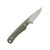 Knafs Little Lulu Fixed Blade, Green Micarta, Stonewash Magnacut - 00596