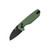 Knafs O.C.T. Button Lock, Green Aluminum, Black Stonewash 14C28N - 00576