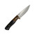 7Forge Knives Expedition, Vintage Canvas Micarta Bolster, Black Richlite w/ Mosaic Pins, Blue G10 Liners, 52100