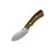 Lishen Knives Puma, Natural Canvas Micarta w/ Brass Pins, AEB-L