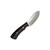 Lishen Knives Puma, Burgundy Canvas Micarta w/ Brass Pins and Black Liners, AEB-L