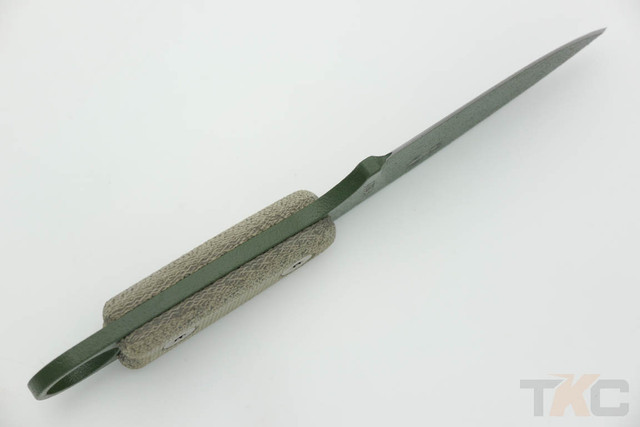 ESEE Izula Factory Handle Slabs, Green Canvas Micarta