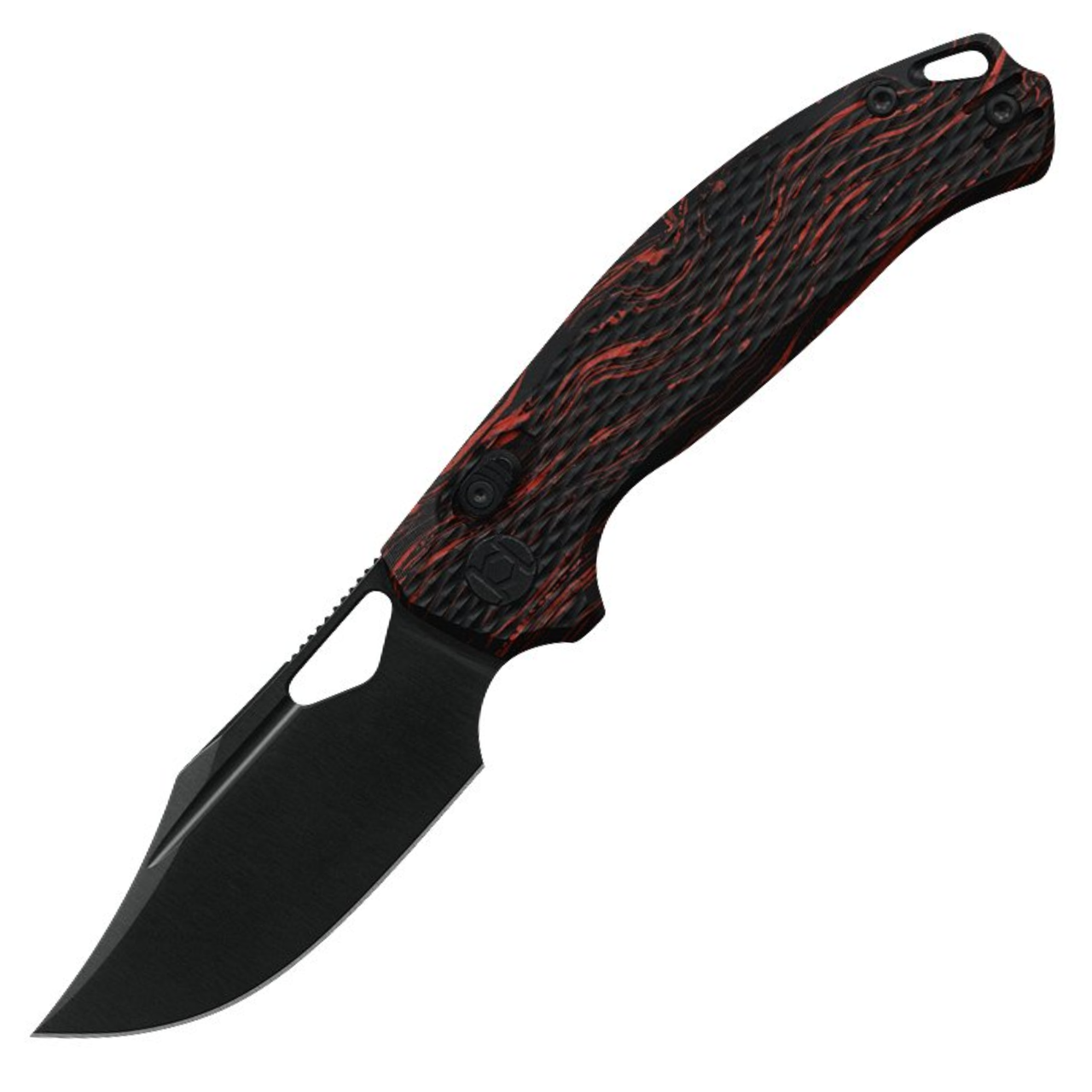 Kunwu Django, Red & Black G10 / DLC Black Elmax -X707A1