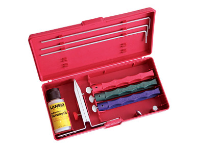 Buy Lansky Professional Sharpening System + Medium Serrated Hone LSMRT +  Lansky Blademedic Pocket Sharpening Kit Online