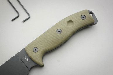 TKC: G10 Handle for Ontario RAT-5 / RAT-7 - Ranger Green