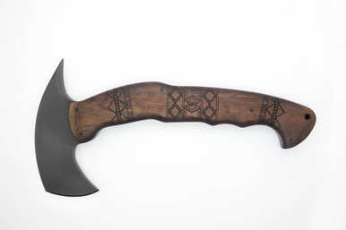 Winkler Rnd Winkler RnD Compact Axe 80CrV2 Walnut Tribal - The Knife Connection