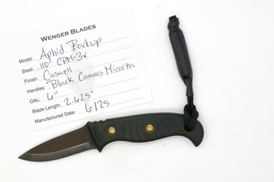 GACKT　レプリカブレス Dave Wenger Blades - Aphid Backup - Black Canvas Micarta - The