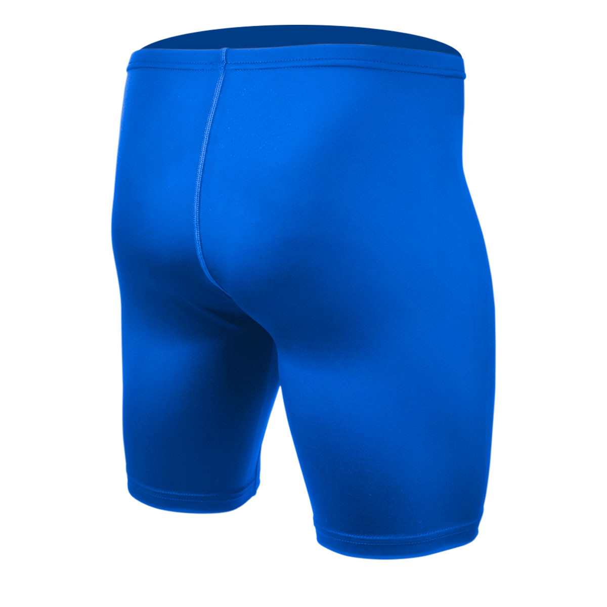 Men's USA Classic Royal Blue Compression Spandex Workout Shorts Back View