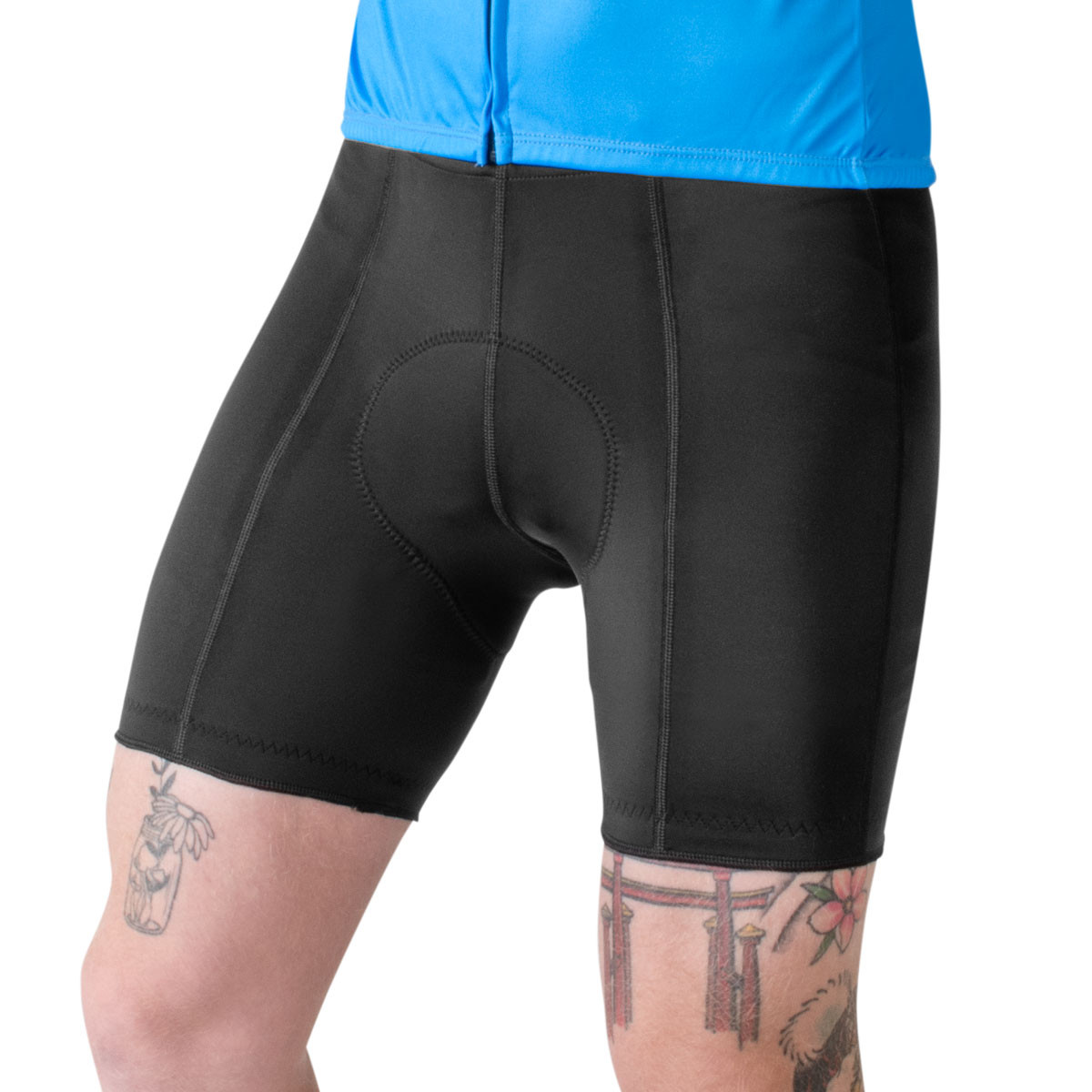 Men's BKP Padded Bike Short Front on Model