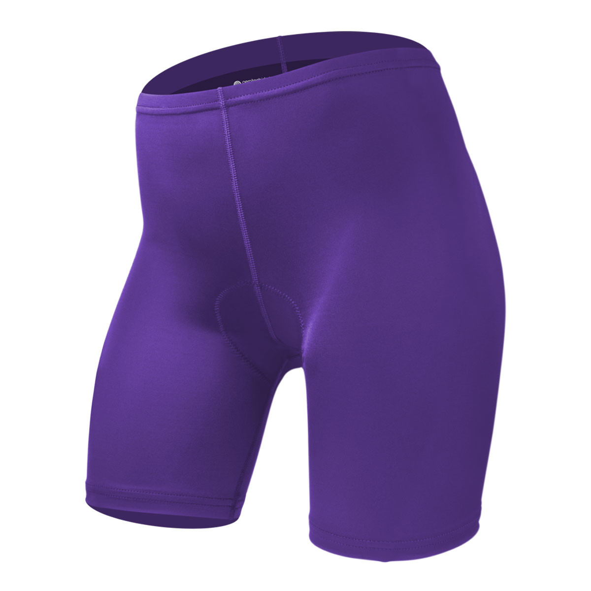 Women's Purple USA Classic Padded Bike Shorts Front View