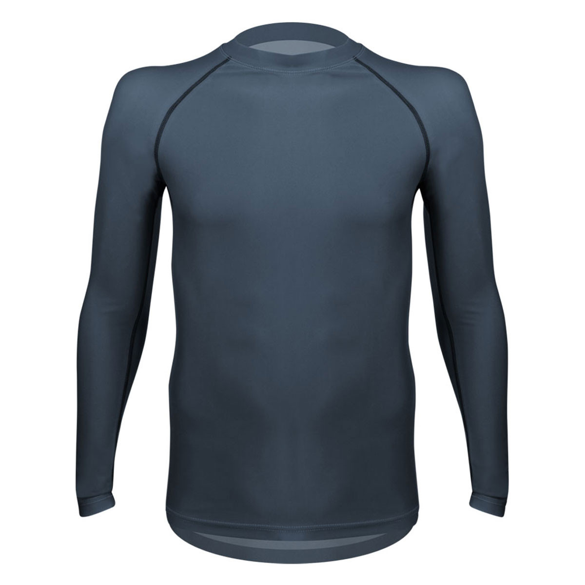Long Sleeve Charcoal Spandex Compression Base Layer|charcoal|primary