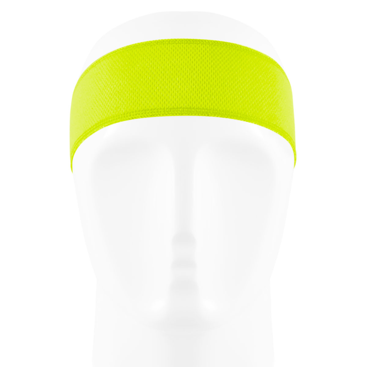 Safety Yellow Headband Tie Sweatband Front